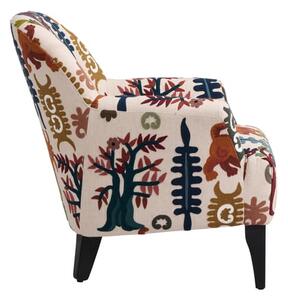 Victoria Chair Tiger Tree, Chair, Multicoloured - Andrew Martin Cotton