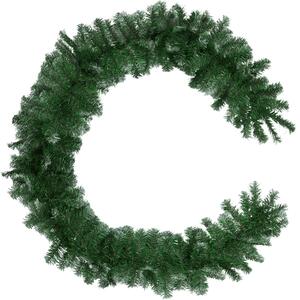 403317 christmas garland with white tips - green
