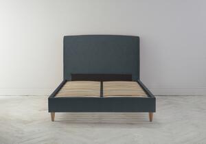 Ted 4'6 Double Ottoman Bed Frame in Denim Blue"