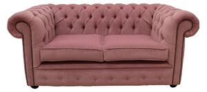Chesterfield 2 Seater Pimlico Lilac Fabric Sofa Settee Bespoke In Classic Style
