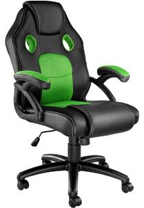Tectake 403455 gaming chair - racing mike - black/green