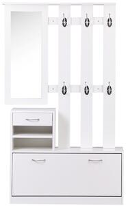 HOMCOM Entryway Furniture Set-White