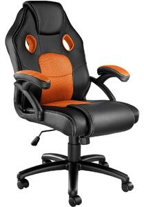 Tectake 403456 gaming chair - racing mike - black/orange