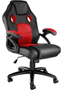 Tectake 403452 gaming chair - racing mike - black/red