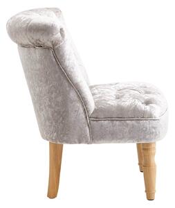 Emily Occasional Chair - Grey Crushed Velvet