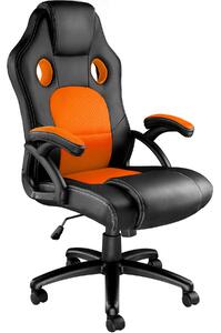 Tectake 403469 tyson office chair - black/orange