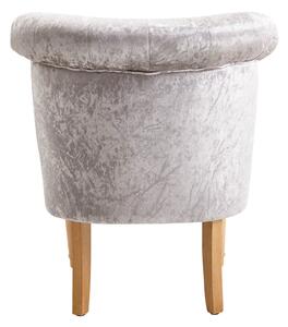 Emily Occasional Chair - Grey Crushed Velvet