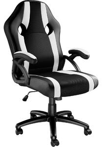 Tectake 403485 gaming chair goodman - black/white