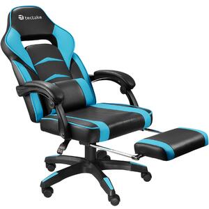 Tectake 403462 gaming chair storm - black/azure