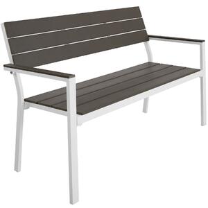 403547 line garden bench - light grey/white