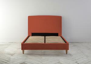 Ted 4'6 Double Bed Frame in Marmalade Orange"