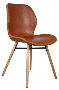 Denver Dining Chairs Faux Leather with Oak Legs | Roseland Furniture