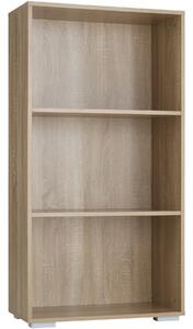Tectake 403605 bookshelf lexi | bookcase with 3 shelves - oak matt