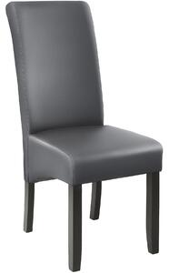 403589 dining chair with ergonomic seat shape - grey