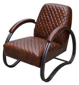 Njord Custom Made Vintage Brown Real Leather Armchair
