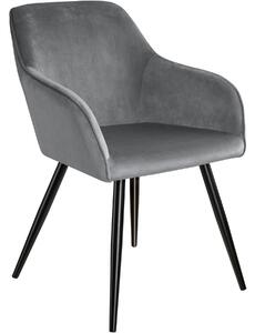 403659 chair marilyn with armrests - grey/black
