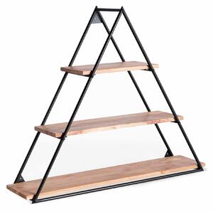 Freya Acacia Triangular Wall Shelf | Live Edge Wall Shelves | Roseland Furniture