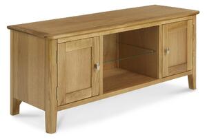 Oak TV Unit Lightly Lacquered | Roseland Furniture