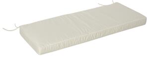 Outsunny Garden Bench Cushion 2 Seater Loveseat Seat Pad for Patio Swing Furniture for Indoor & Outdoor Use, Cream White