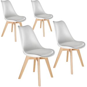 403813 4 friederike dining chairs - white