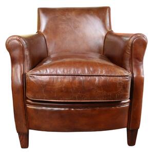 Alfie Genuine Chair Vintage Brown Distressed Real Leather