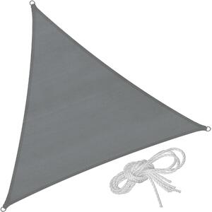Tectake 403889 sun shade sail triangular, grey - 300 x 300 x 300 cm