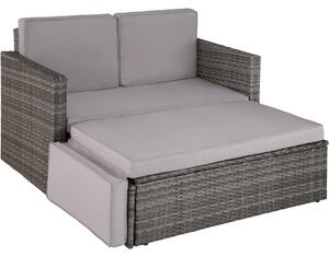 403884 rattan sofa corfu - grey