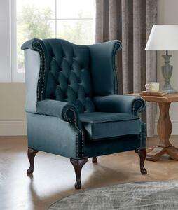 Chesterfield Queen Anne Beatrice Armchairs Malta Peacock 04
