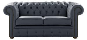 Chesterfield 2 Seater Shelly Knight Leather Sofa Settee Bespoke In Classic Style
