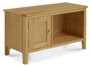 Oak TV Stand Lightly Lacquered | Roseland Furniture