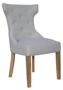 Uring Natural Winged Button Back Chair With Metal Ring