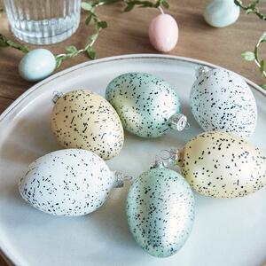 6 Neutral Egg Easter Decorations