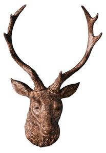 Alcott Faux Stag Wall Decoration in Soft Bronze