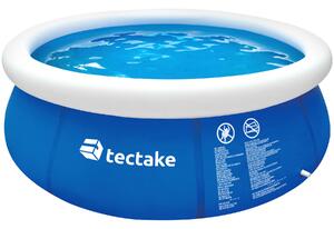 Tectake 402897 inflatable pool ø 240 x 63 cm - blue