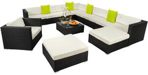 403839 rattan garden furniture lounge las vegas - black