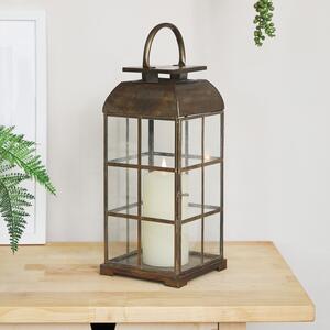 Large Brass Indoor TruGlow® Candle Lantern
