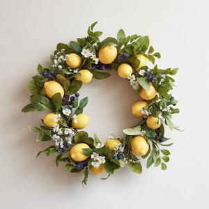 55cm Lemon Spring Wreath