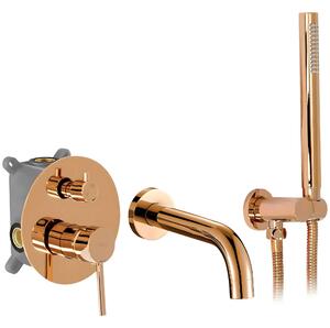 Wall Mounted Bath faucet Rea Lungo Copper + BOX