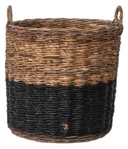 Uma Rattan Basket Set in Natural & Black