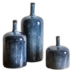 Orion Vases in Blue, Set of Three