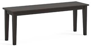Elise Acacia 120cm Dining Bench in Black or Grey | Roseland Furniture
