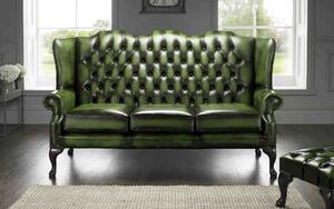 Chesterfield Classic Carlton Flat Wing Settee