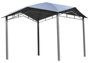 Outsunny 3x3(m) Outdoor Patio Gazebo Pavilion Canopy Tent Sunshade Steel Frame Grey