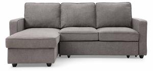 Soldier Grey 3 Seater Corner Sofa Bed | Corner Chaise Couch | Roseland Furniture