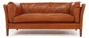 Conventry Vintage 3 Seater Distressed Tan Real Leather Sofa