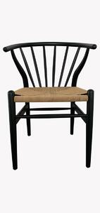Dining Chair DKD Home Decor Black Multicolour 57 x 47 x 80 cm