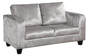 Sofa In A Box Silver Crushed Velvet