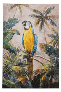 Palm Tree Parrot Canvas Wall Art