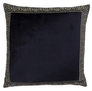 Apollo Embroidered Filled Cushion 50cm x 50cm Black Gold