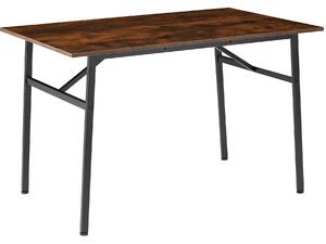 Tectake 404334 dining table swansea - industrial dark
